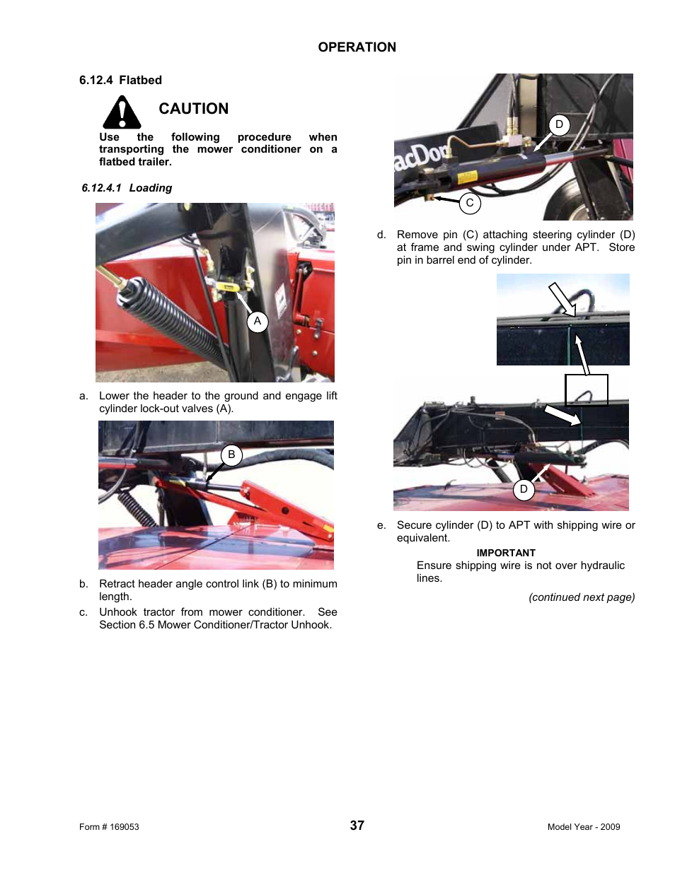 Caution | MacDon R80 Rotary Disc Pull-Type Windrower User Manual | Page 39 / 124