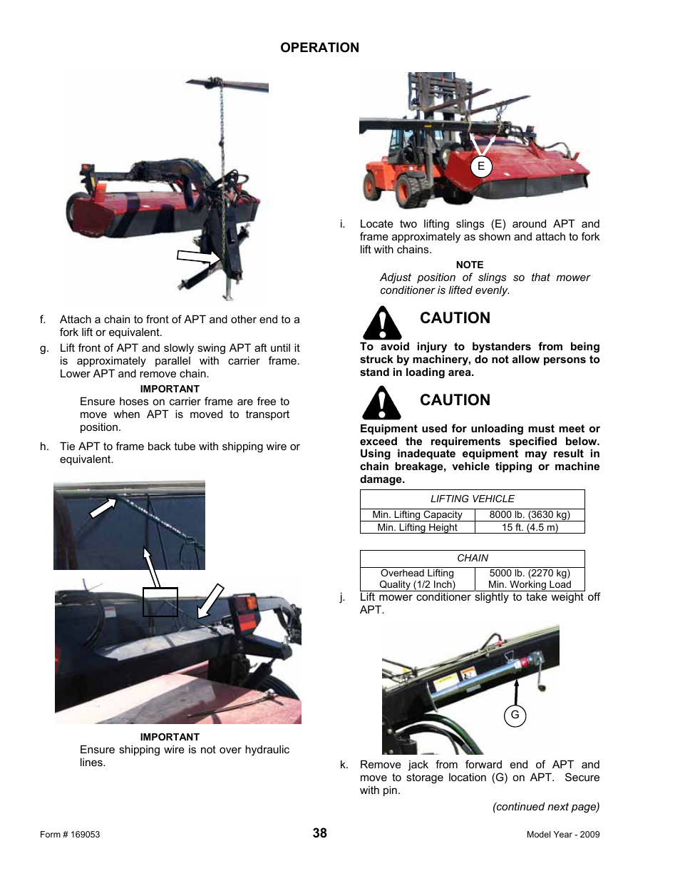 Caution | MacDon R80 Rotary Disc Pull-Type Windrower User Manual | Page 40 / 124