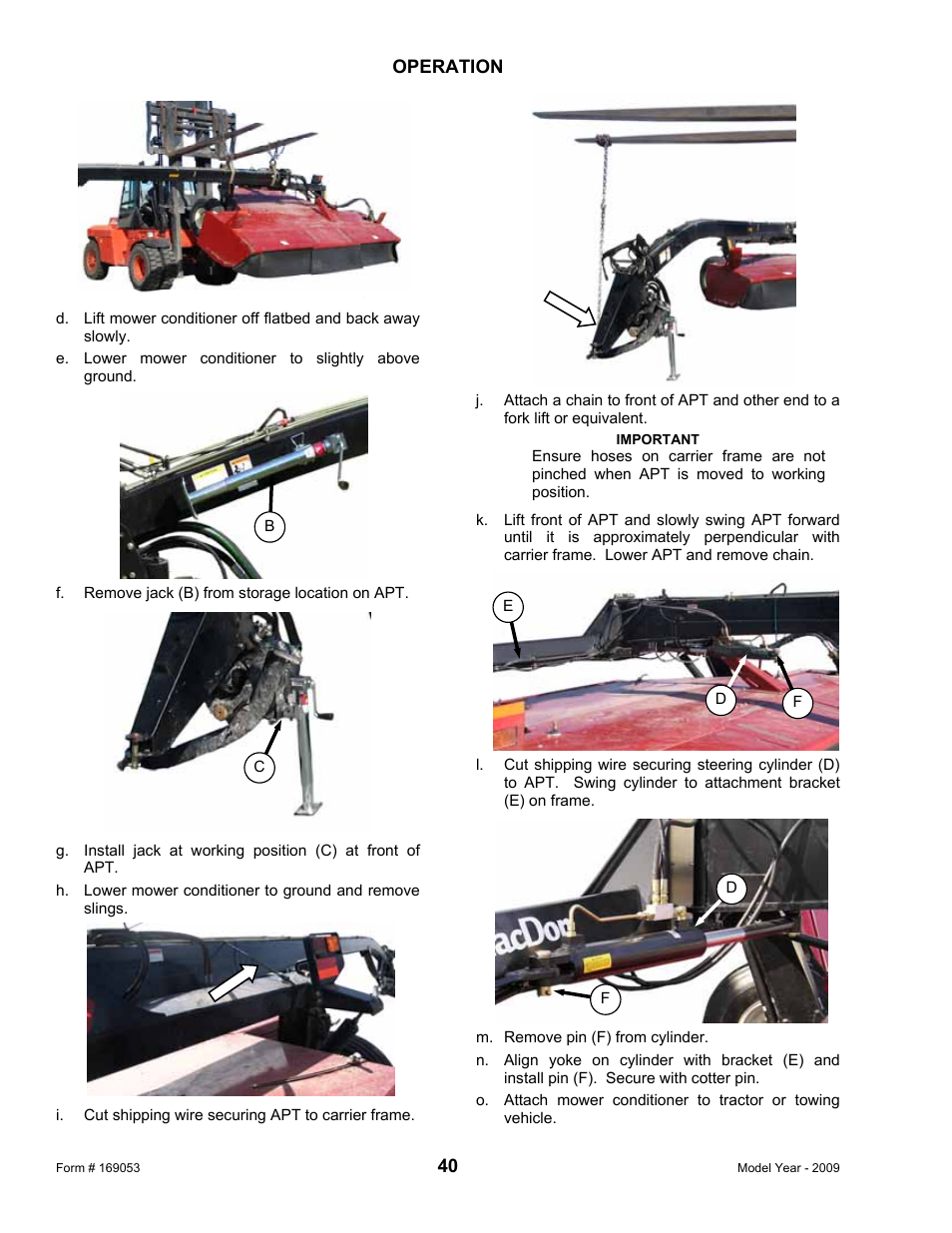 MacDon R80 Rotary Disc Pull-Type Windrower User Manual | Page 42 / 124