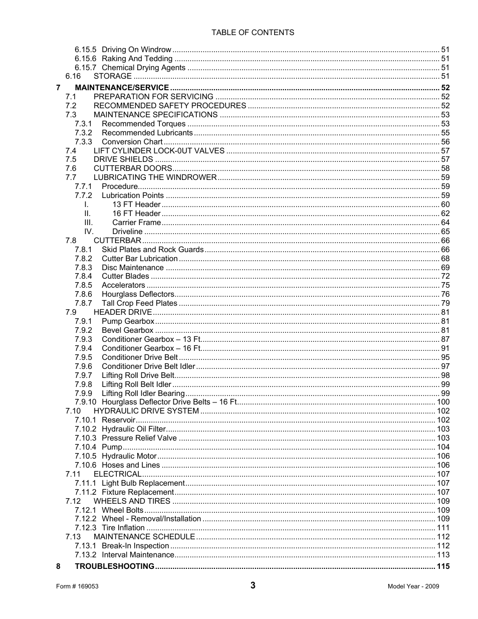 MacDon R80 Rotary Disc Pull-Type Windrower User Manual | Page 5 / 124