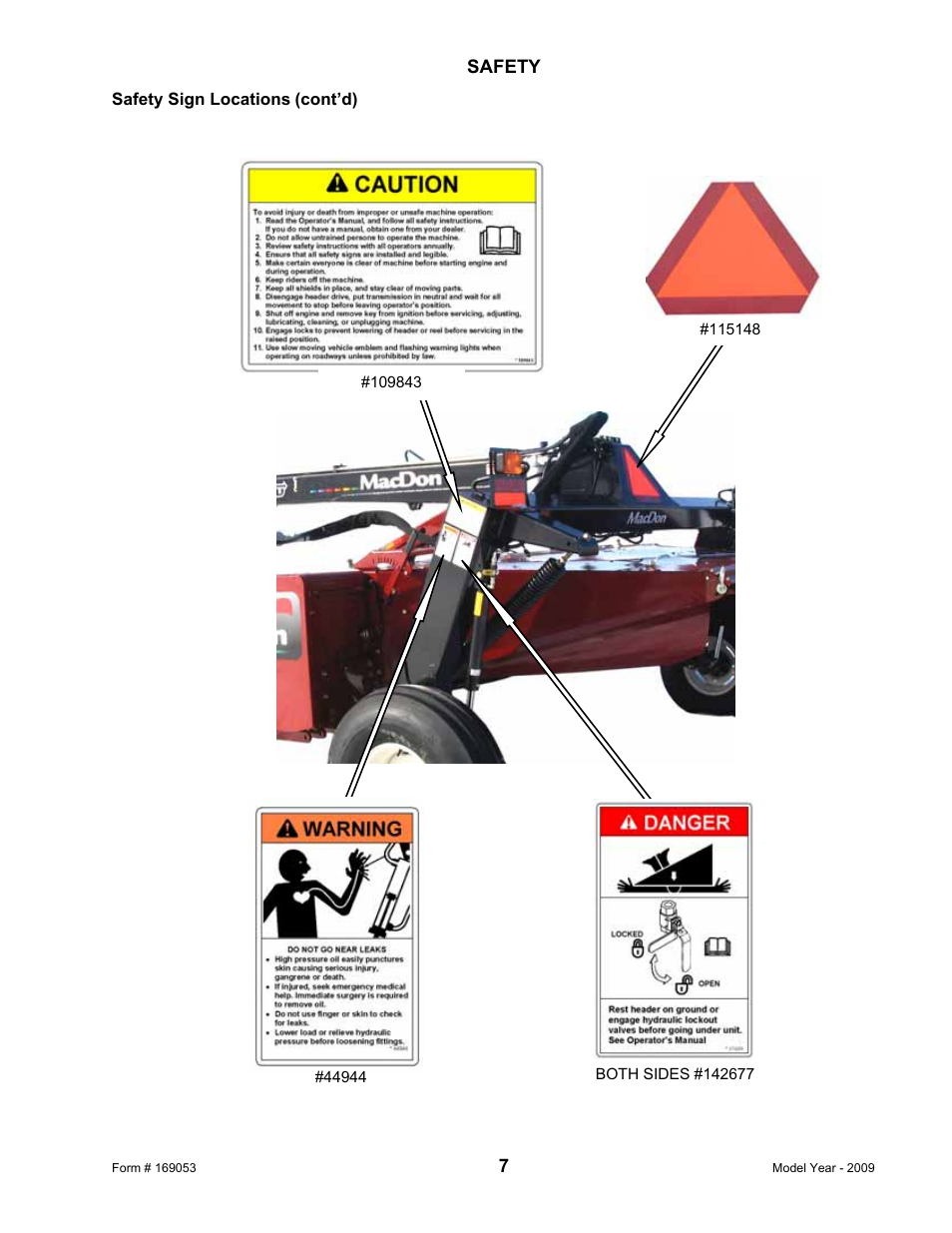MacDon R80 Rotary Disc Pull-Type Windrower User Manual | Page 9 / 124