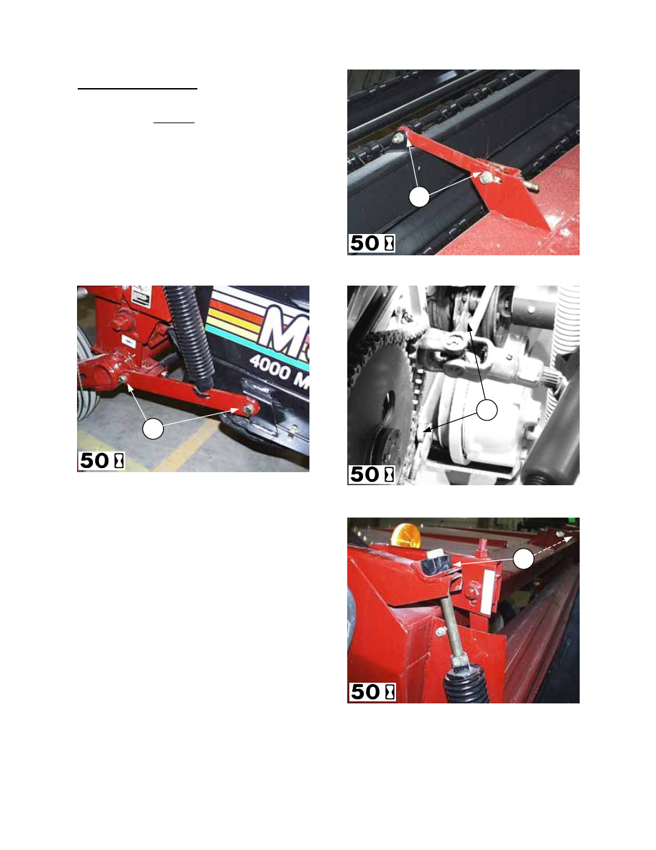 Maintenance/service | MacDon 4000 Mower Conditioner User Manual | Page 44 / 73