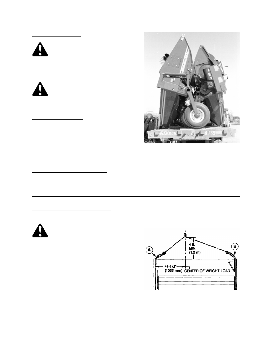 Unloading & assembly | MacDon 4000 Mower Conditioner User Manual | Page 66 / 73