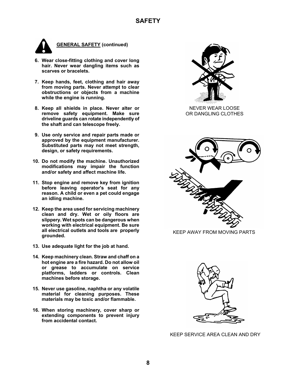 Safety | MacDon 5010 Mower Conditioner User Manual | Page 10 / 82