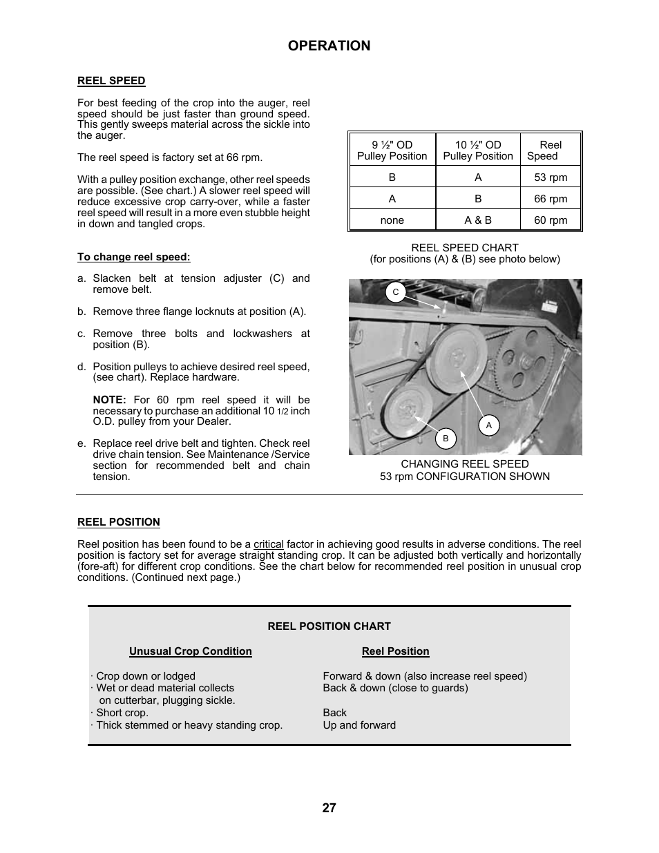 Operation | MacDon 5010 Mower Conditioner User Manual | Page 29 / 82