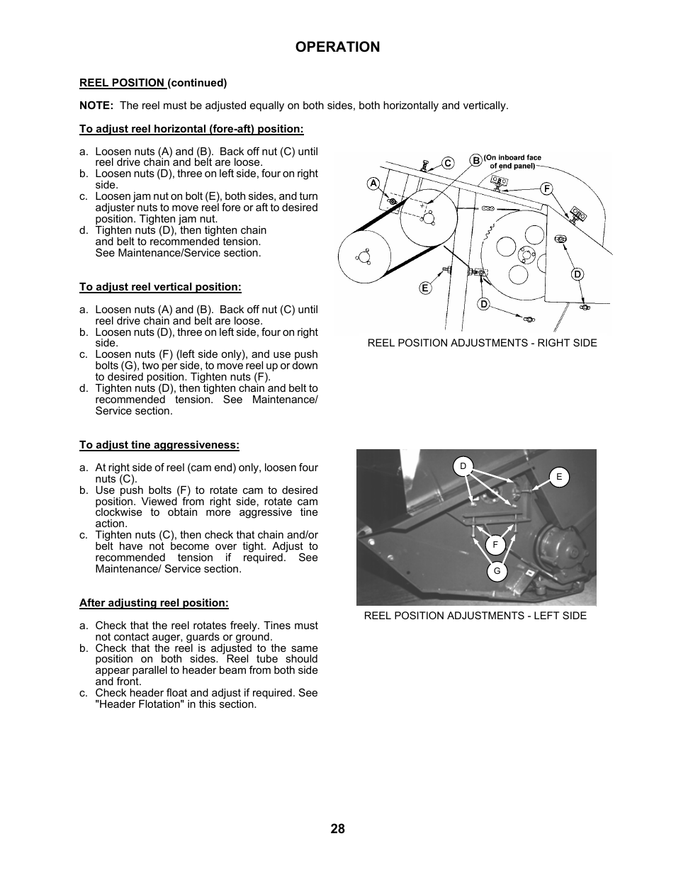 Operation | MacDon 5010 Mower Conditioner User Manual | Page 30 / 82