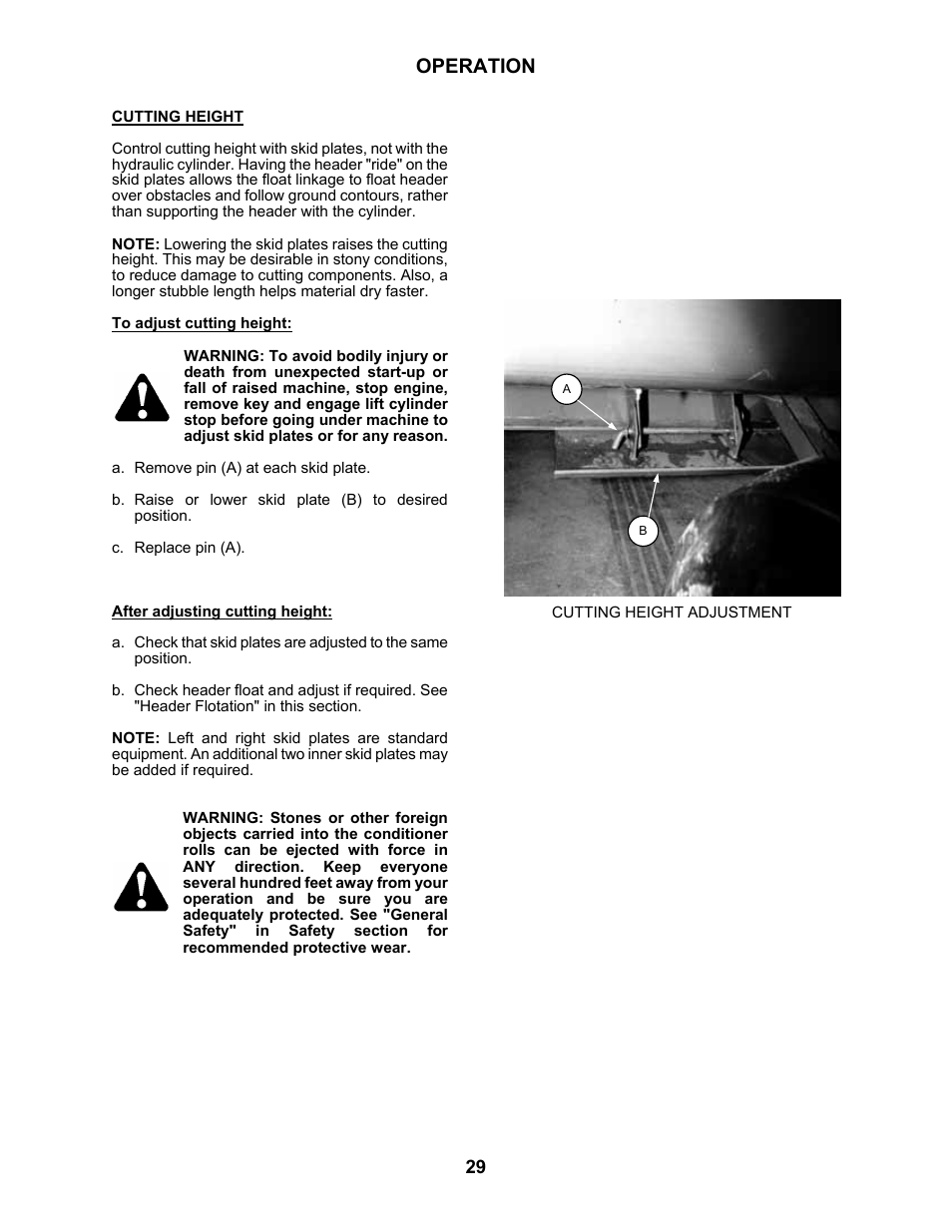Operation | MacDon 5010 Mower Conditioner User Manual | Page 31 / 82