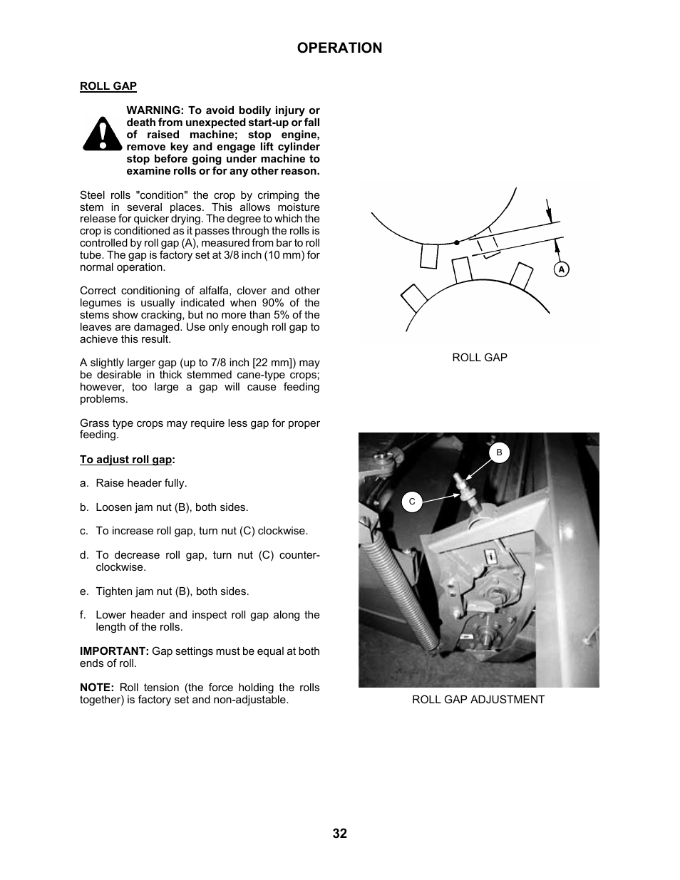 Operation | MacDon 5010 Mower Conditioner User Manual | Page 34 / 82
