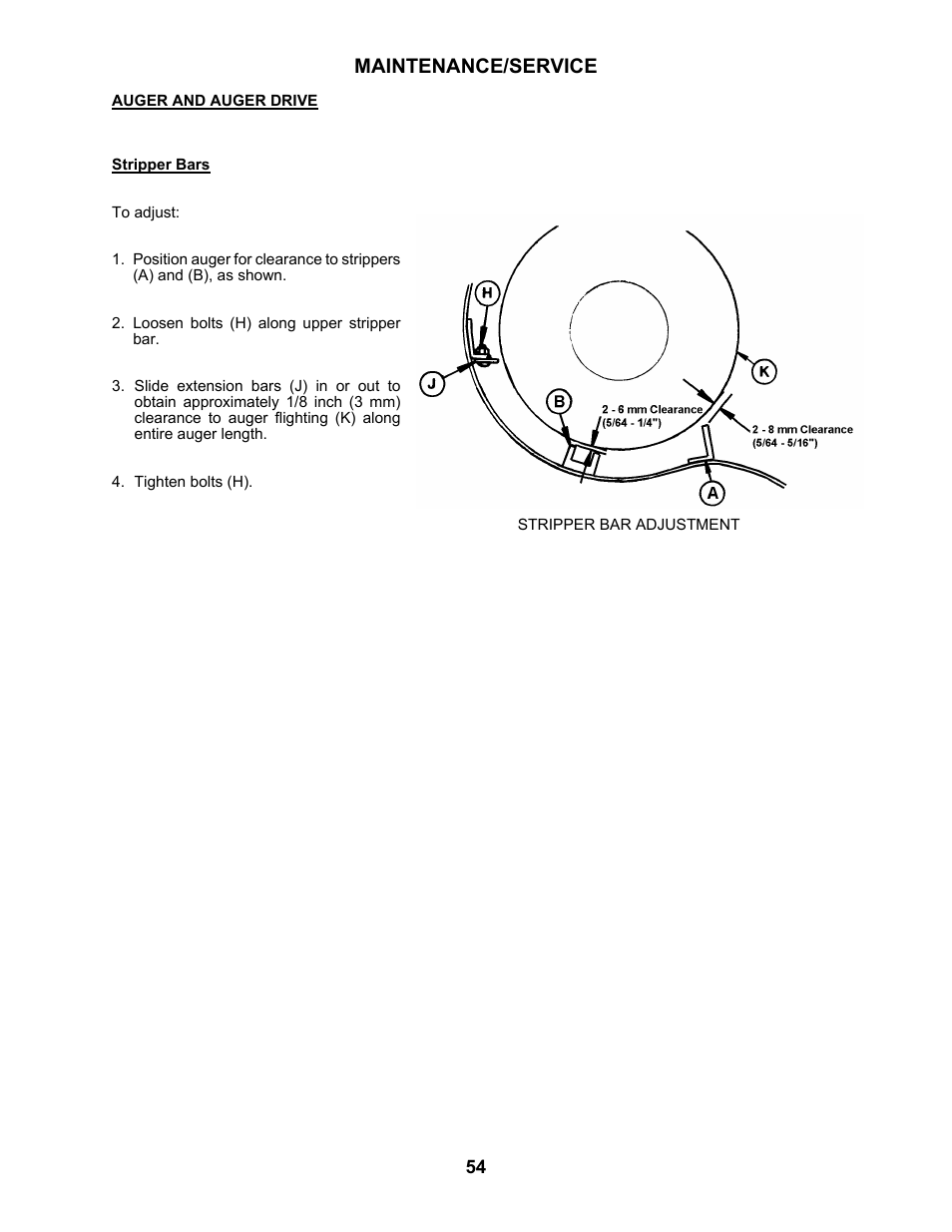 Maintenance/service | MacDon 5010 Mower Conditioner User Manual | Page 56 / 82