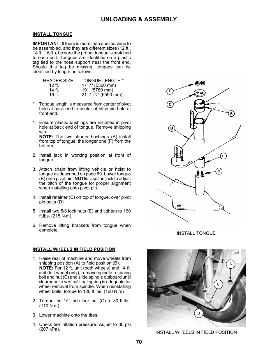 Unloading & assembly | MacDon 5010 Mower Conditioner User Manual | Page 72 / 82