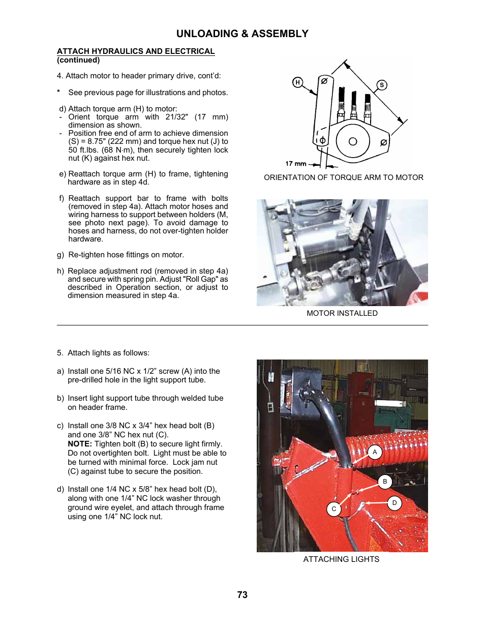 Unloading & assembly | MacDon 5010 Mower Conditioner User Manual | Page 75 / 82