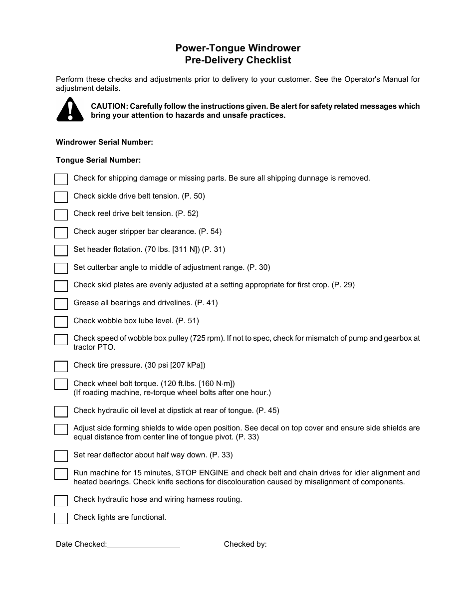 MacDon 5010 Mower Conditioner User Manual | Page 81 / 82