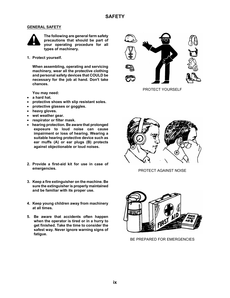 Safety | MacDon 3020 Pull-Type Windrower User Manual | Page 10 / 89