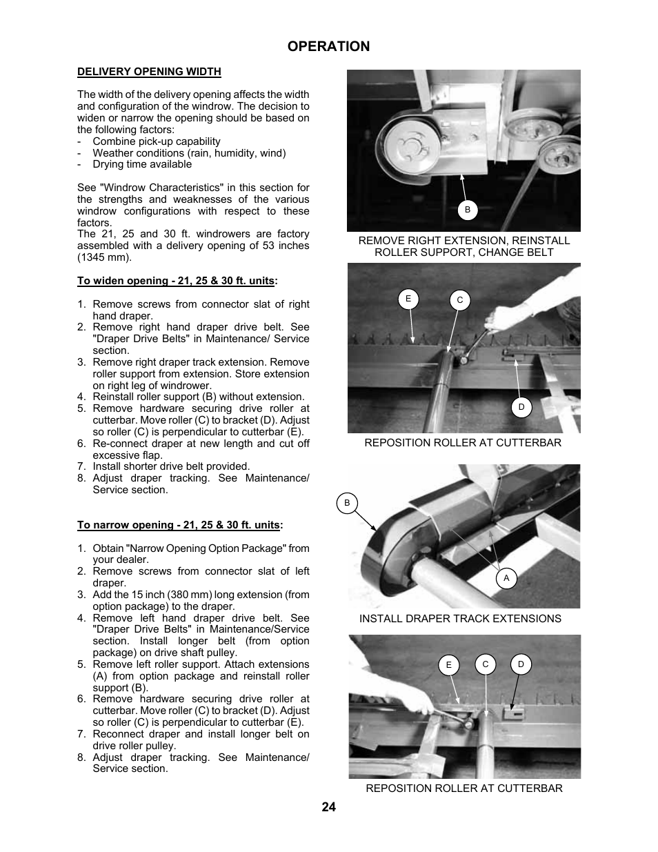 Operation | MacDon 3020 Pull-Type Windrower User Manual | Page 35 / 89