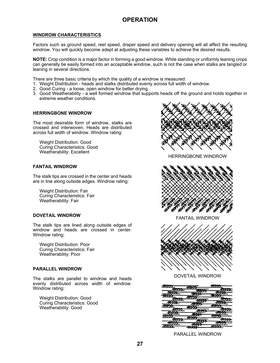 Operation | MacDon 3020 Pull-Type Windrower User Manual | Page 38 / 89