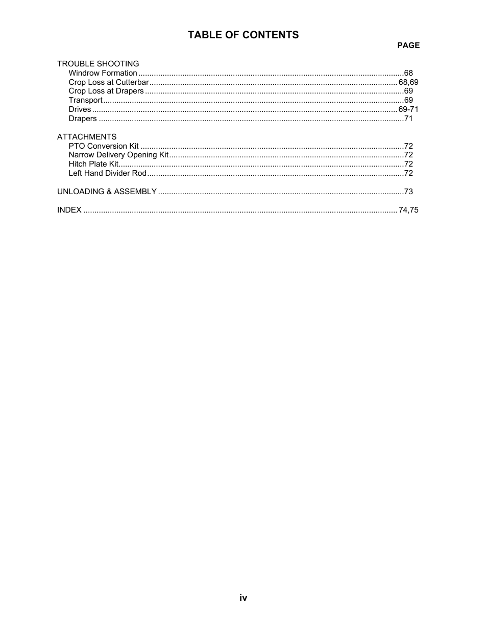MacDon 3020 Pull-Type Windrower User Manual | Page 5 / 89