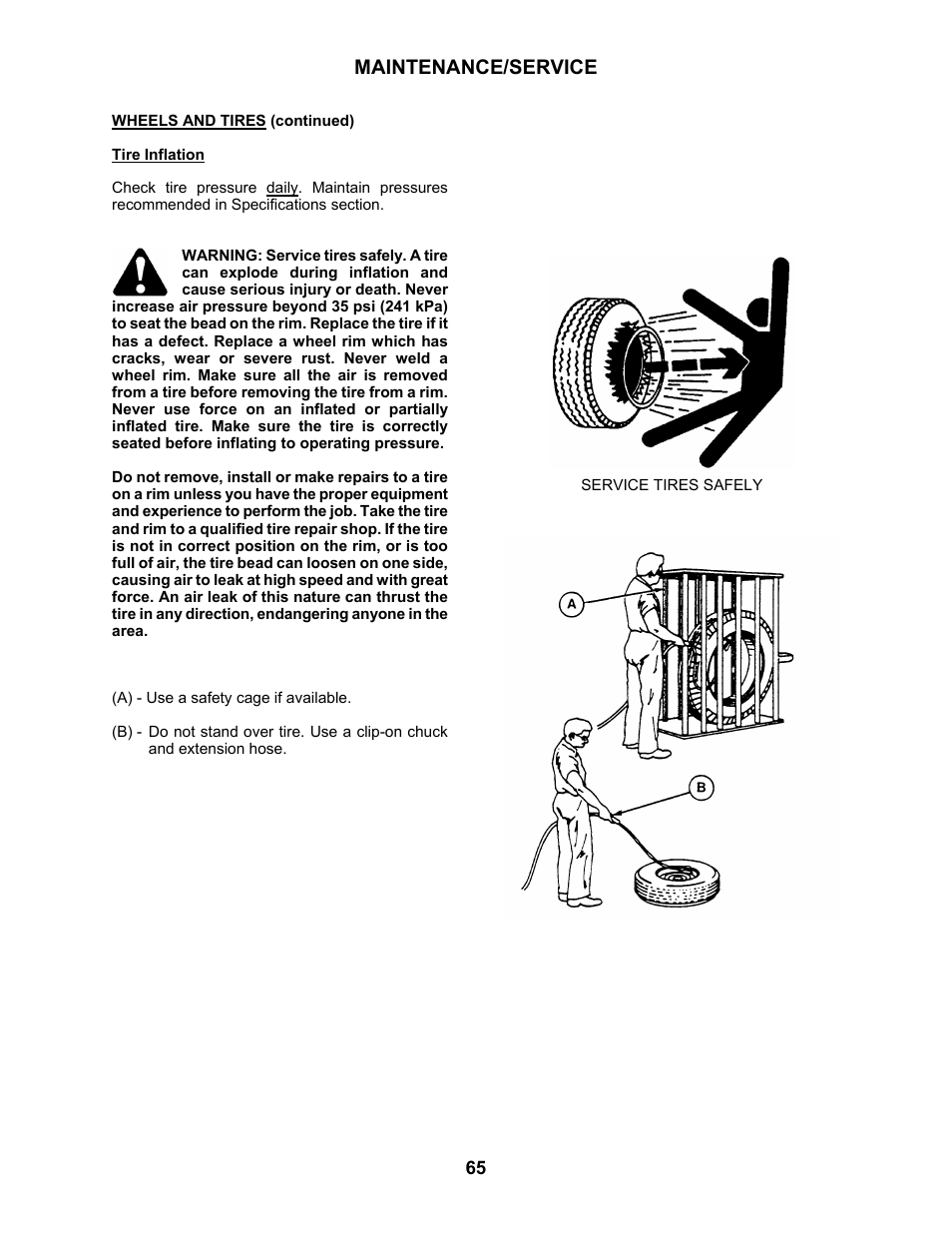 Maintenance/service | MacDon 3020 Pull-Type Windrower User Manual | Page 76 / 89