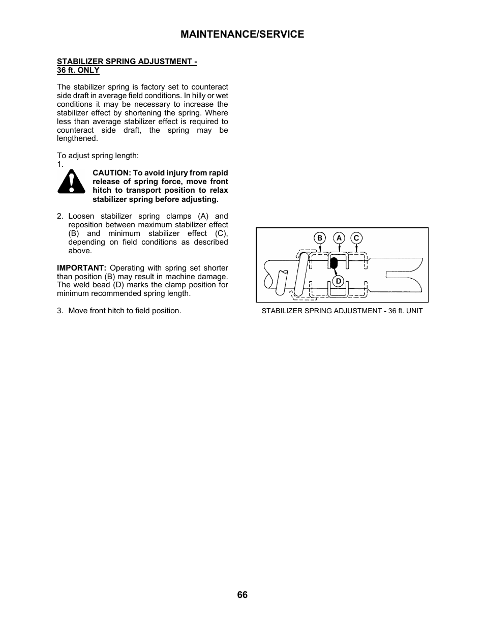 Maintenance/service | MacDon 3020 Pull-Type Windrower User Manual | Page 77 / 89
