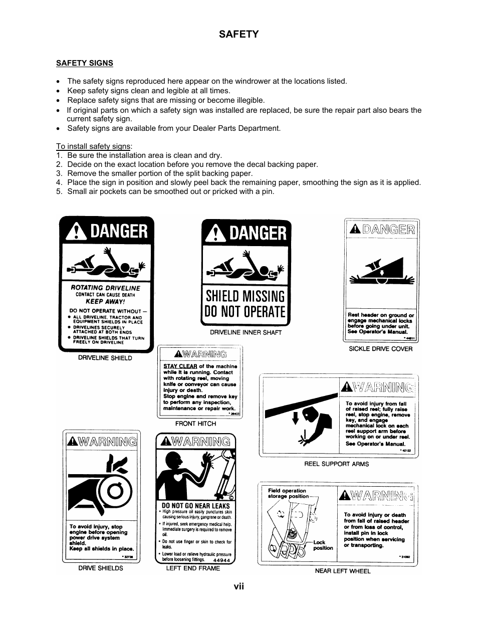 MacDon 3020 Pull-Type Windrower User Manual | Page 8 / 89