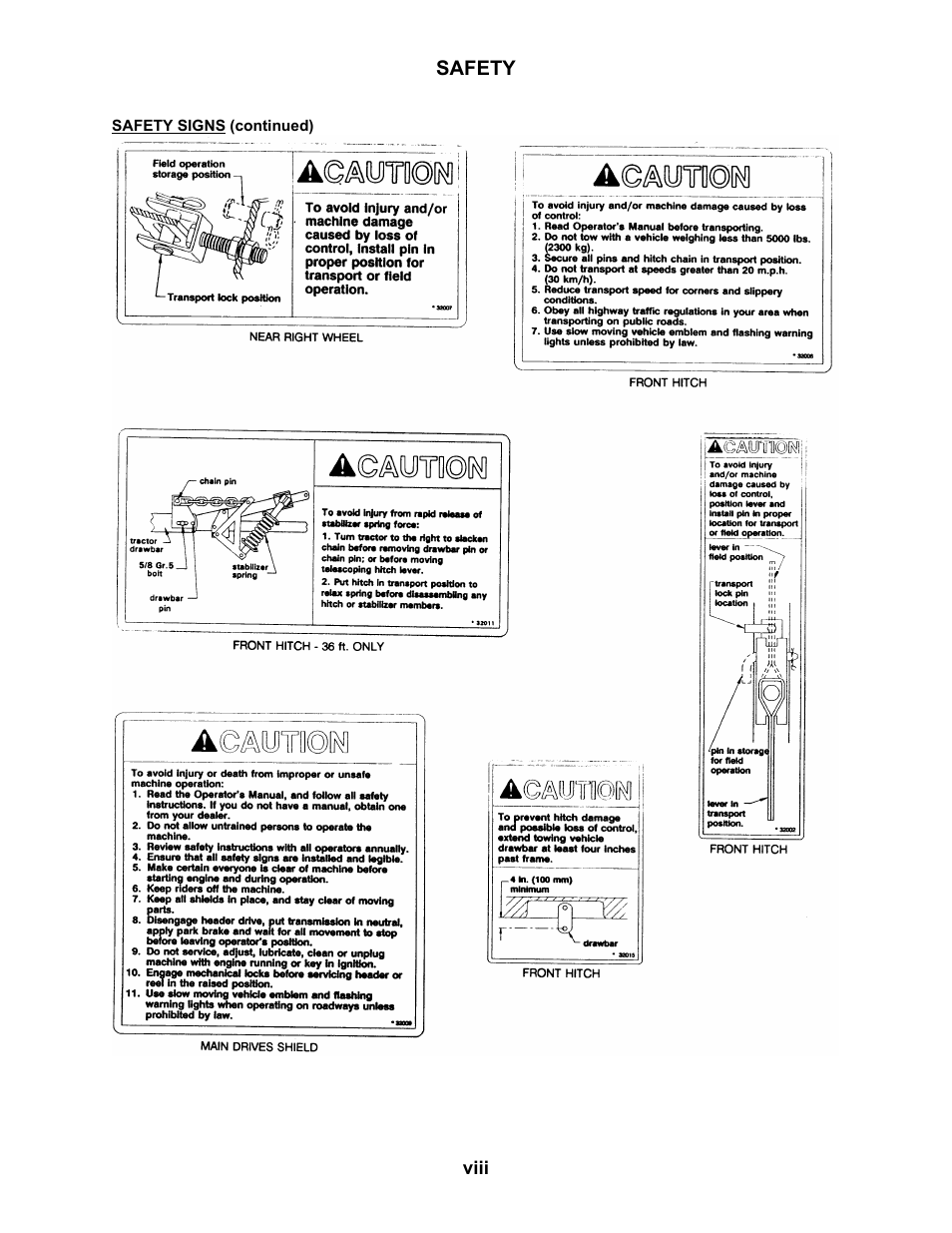 MacDon 3020 Pull-Type Windrower User Manual | Page 9 / 89
