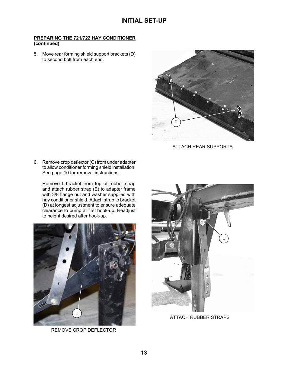 Initial set-up | MacDon 802 Bi-Directional Adapter User Manual | Page 14 / 44