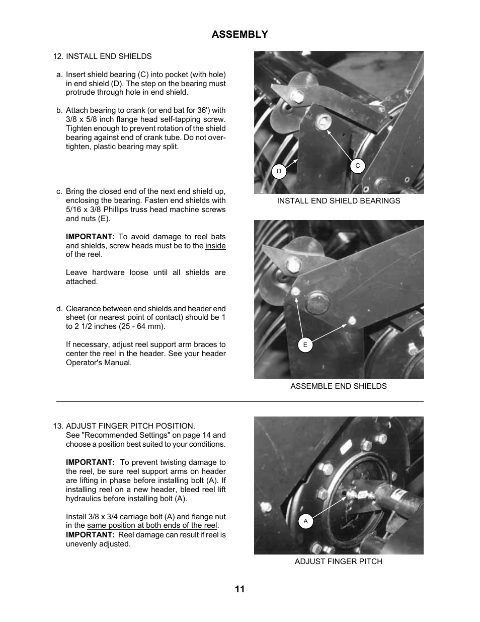 Assembly | MacDon 2000B Pick-Up Reel User Manual | Page 12 / 30
