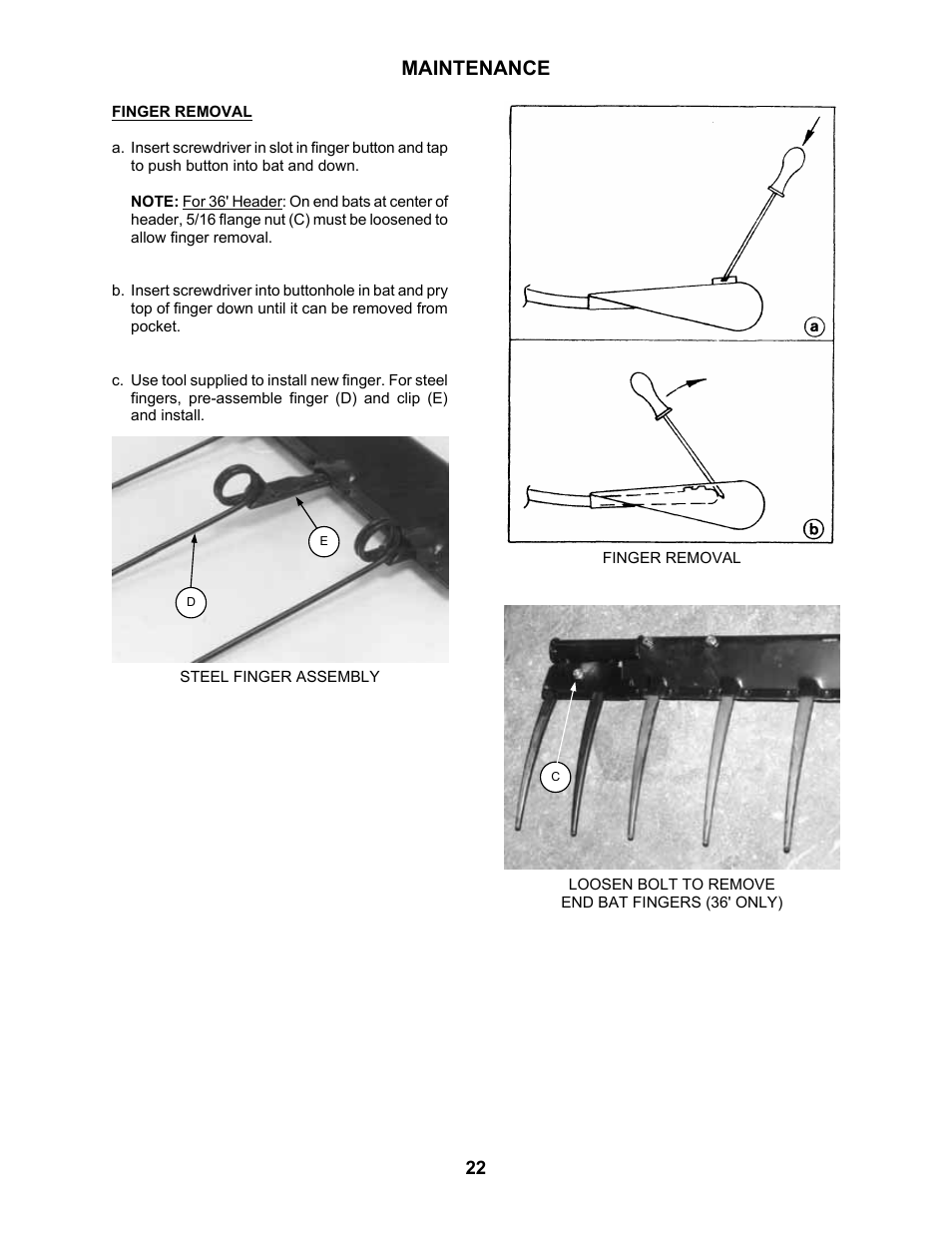 Maintenance | MacDon 2000B Pick-Up Reel User Manual | Page 23 / 30