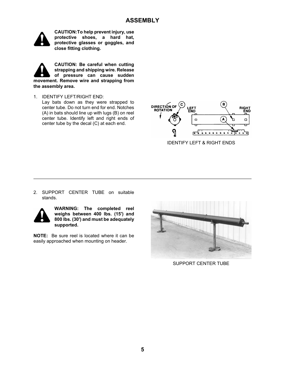 Assembly | MacDon 2000B Pick-Up Reel User Manual | Page 6 / 30