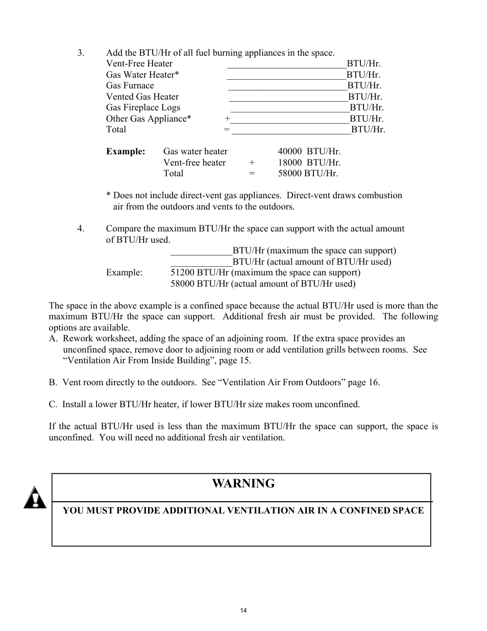 Warning | New Buck Corporation 42ZCBB User Manual | Page 16 / 22