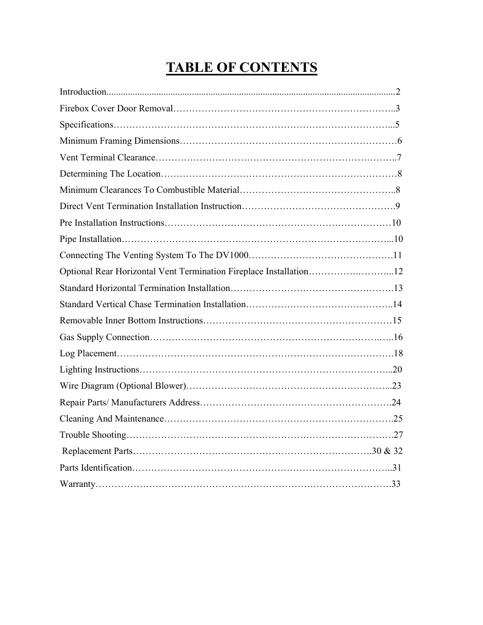 New Buck Corporation DV1000 User Manual | Page 3 / 38