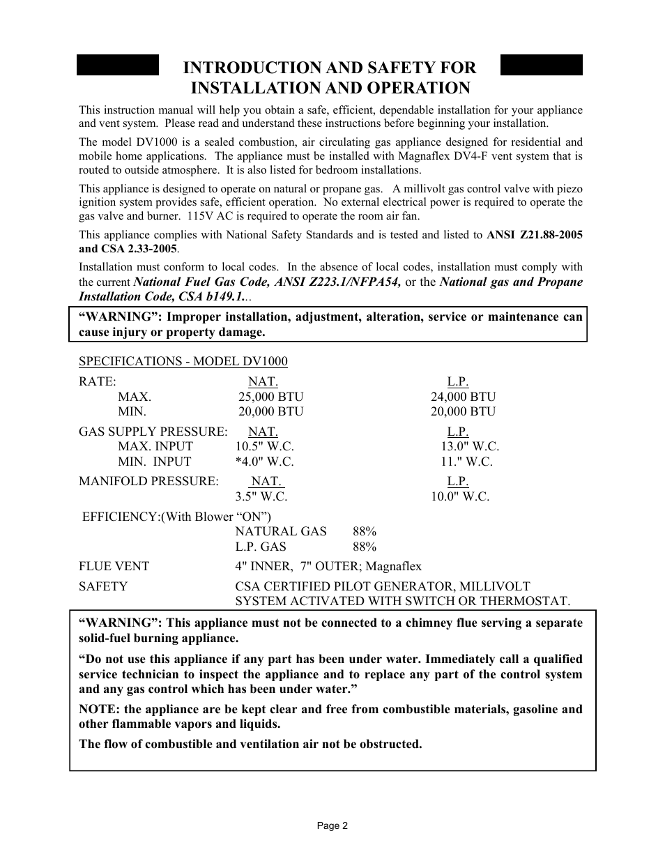 New Buck Corporation DV1000 User Manual | Page 5 / 38