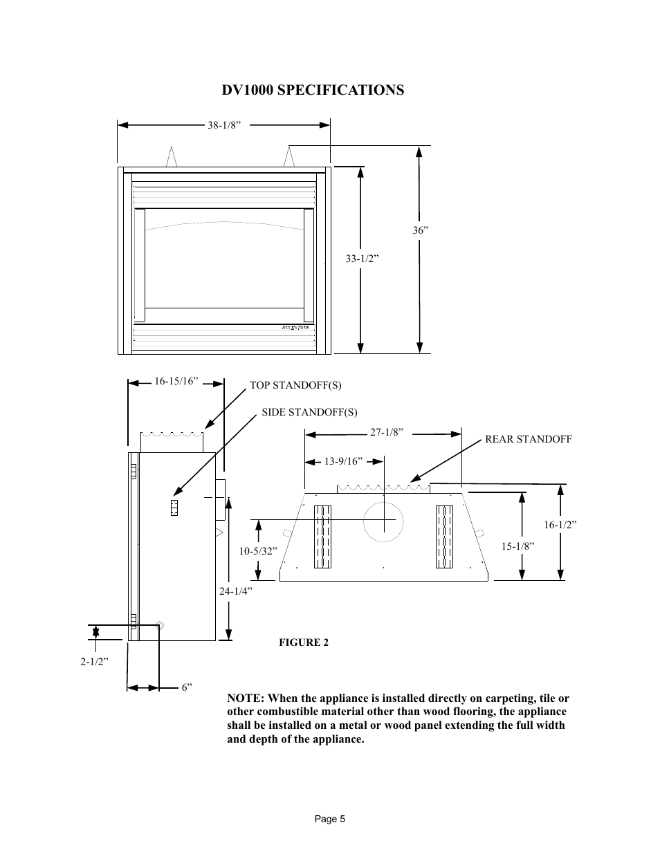 Dv1000 specifications | New Buck Corporation DV1000 User Manual | Page 8 / 38