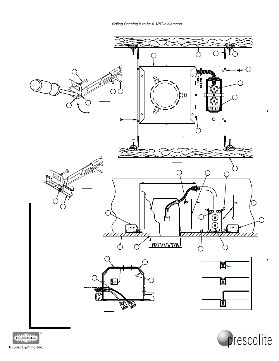 Sh e e t, 8 8 8 .p r s .4 t e c | Prescolite IBX4QL-120 User Manual | Page 2 / 2