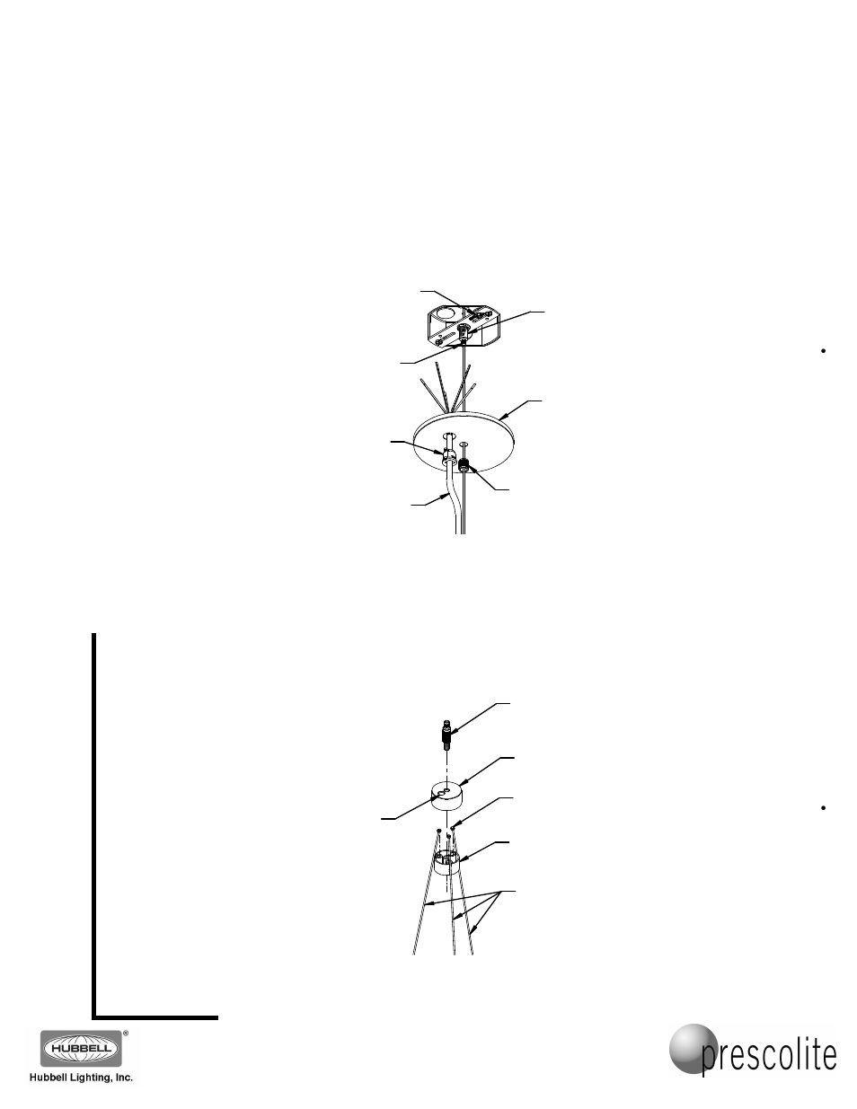 Sh e e t | Prescolite MC10LED CYLINDER CORD AND CABLE MOUNT User Manual | Page 2 / 4