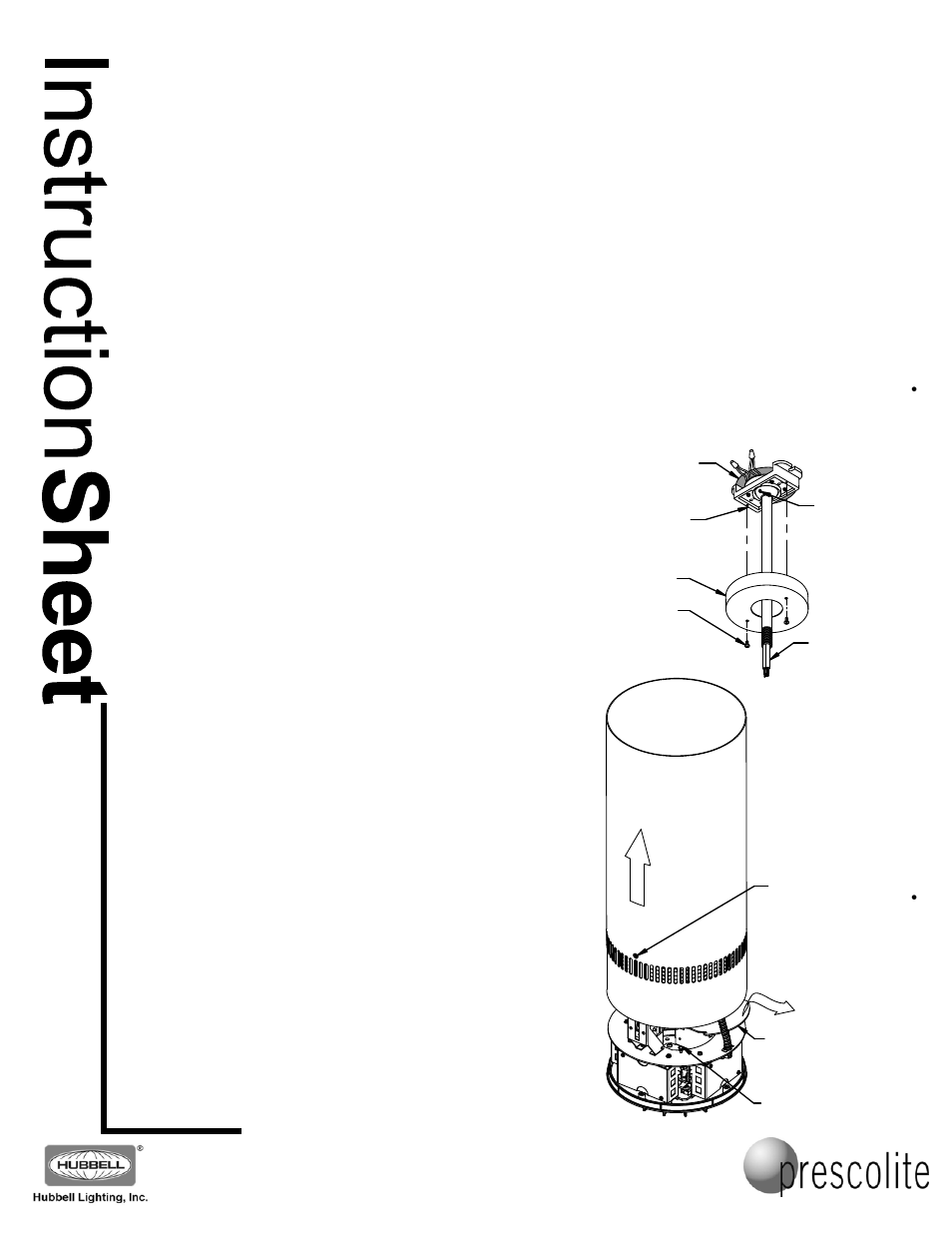 Prescolite MC10LED CYLINDER - PENDANT MOUNT User Manual | 2 pages