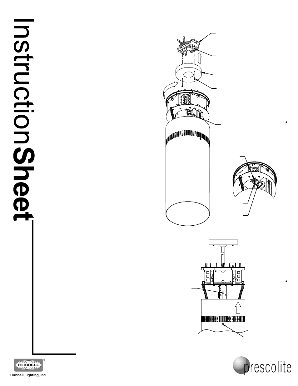 888. pr s. 4t ec, Fig. 4, Fig. 5 | Fig. 3 | Prescolite MC10LED CYLINDER - PENDANT MOUNT User Manual | Page 2 / 2