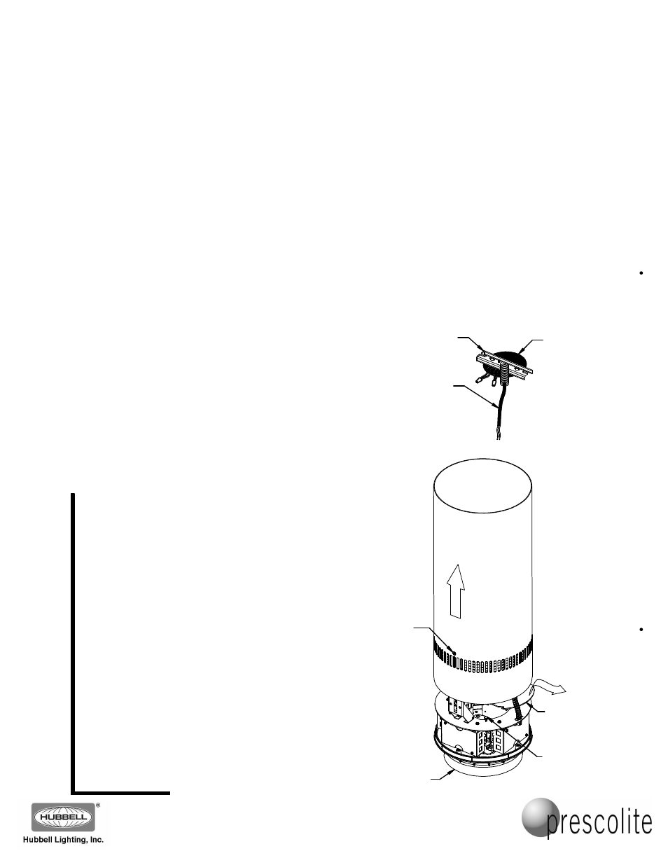 Prescolite MC10LED CYLINDER SURFACE/CEILING MOUNT User Manual | 2 pages