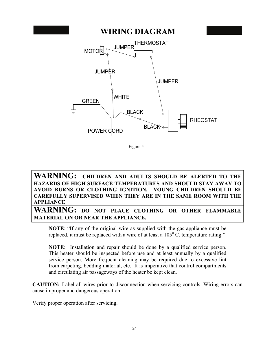 Wiring diagram, Warning | New Buck Corporation 34 User Manual | Page 26 / 55