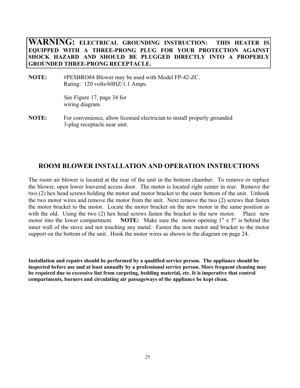 Warning | New Buck Corporation 34 User Manual | Page 27 / 55