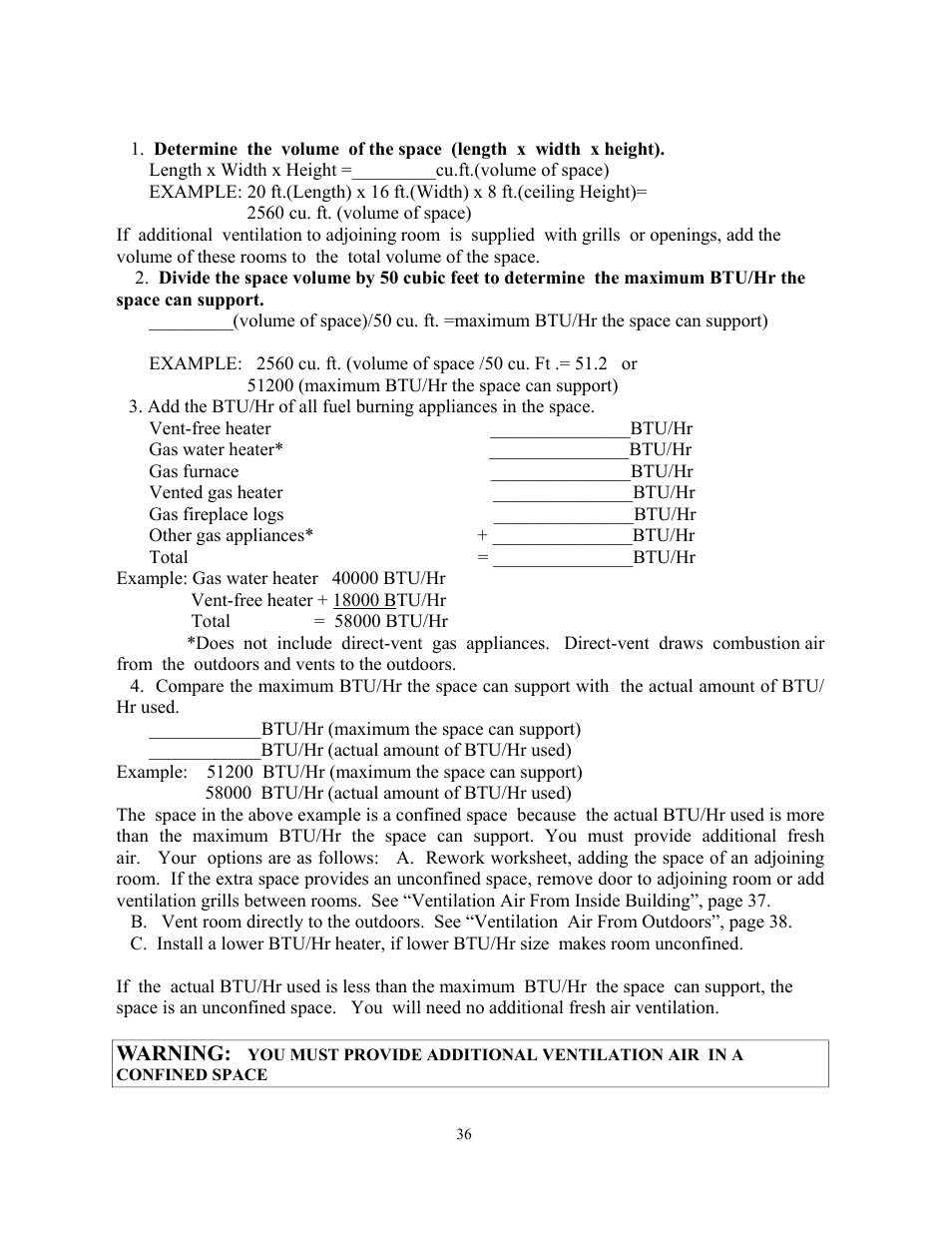 Warning | New Buck Corporation 34 User Manual | Page 38 / 55