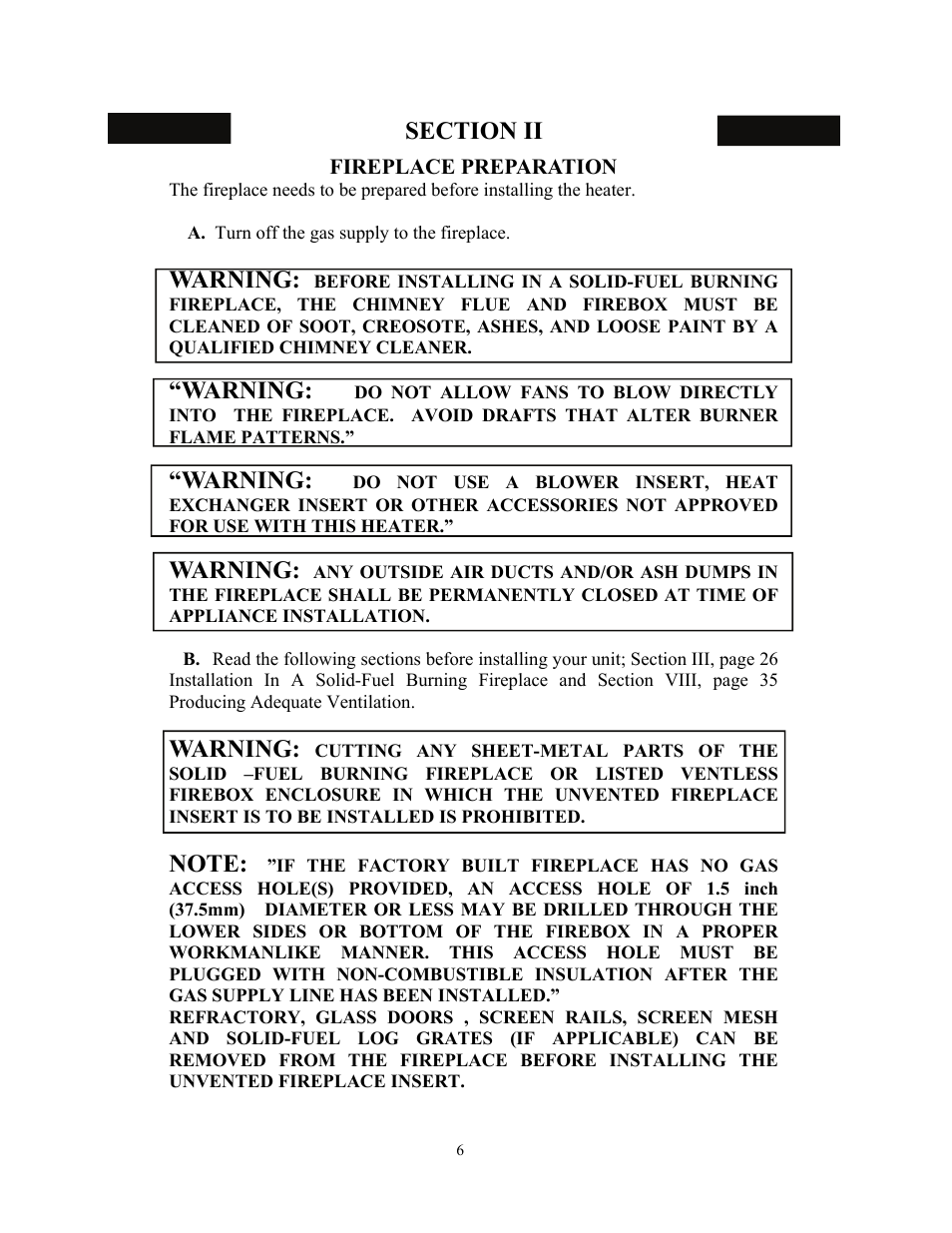 Warning | New Buck Corporation 34 User Manual | Page 8 / 55