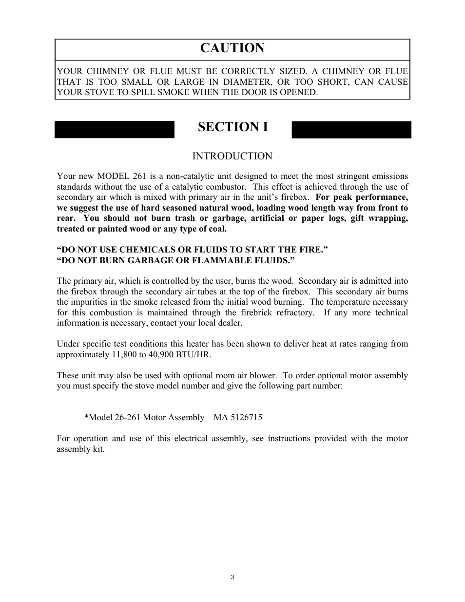 Caution | New Buck Corporation 261 User Manual | Page 5 / 53