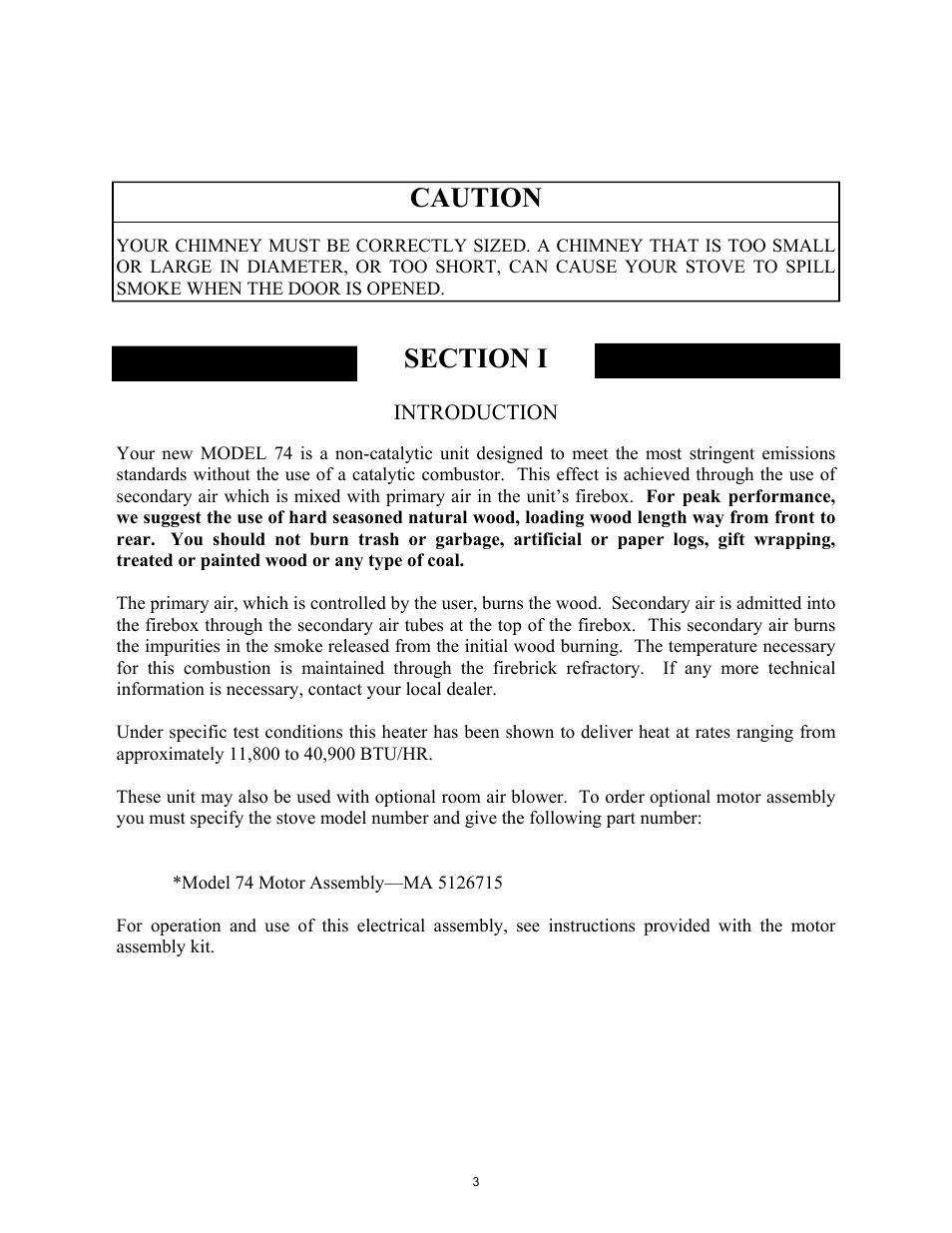 Caution | New Buck Corporation 74 User Manual | Page 5 / 37