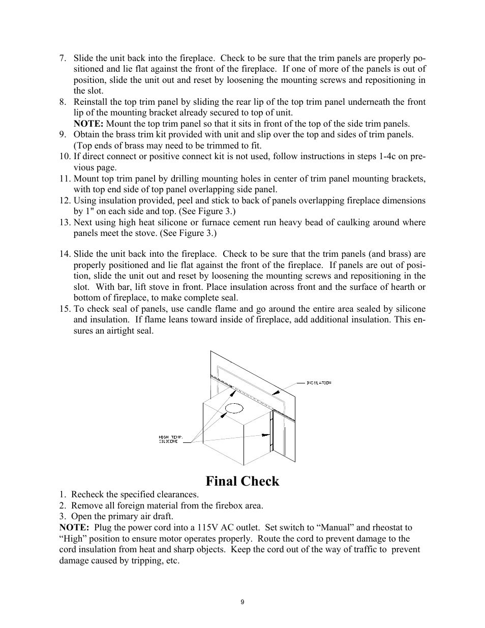 Final check | New Buck Corporation 85 User Manual | Page 11 / 39