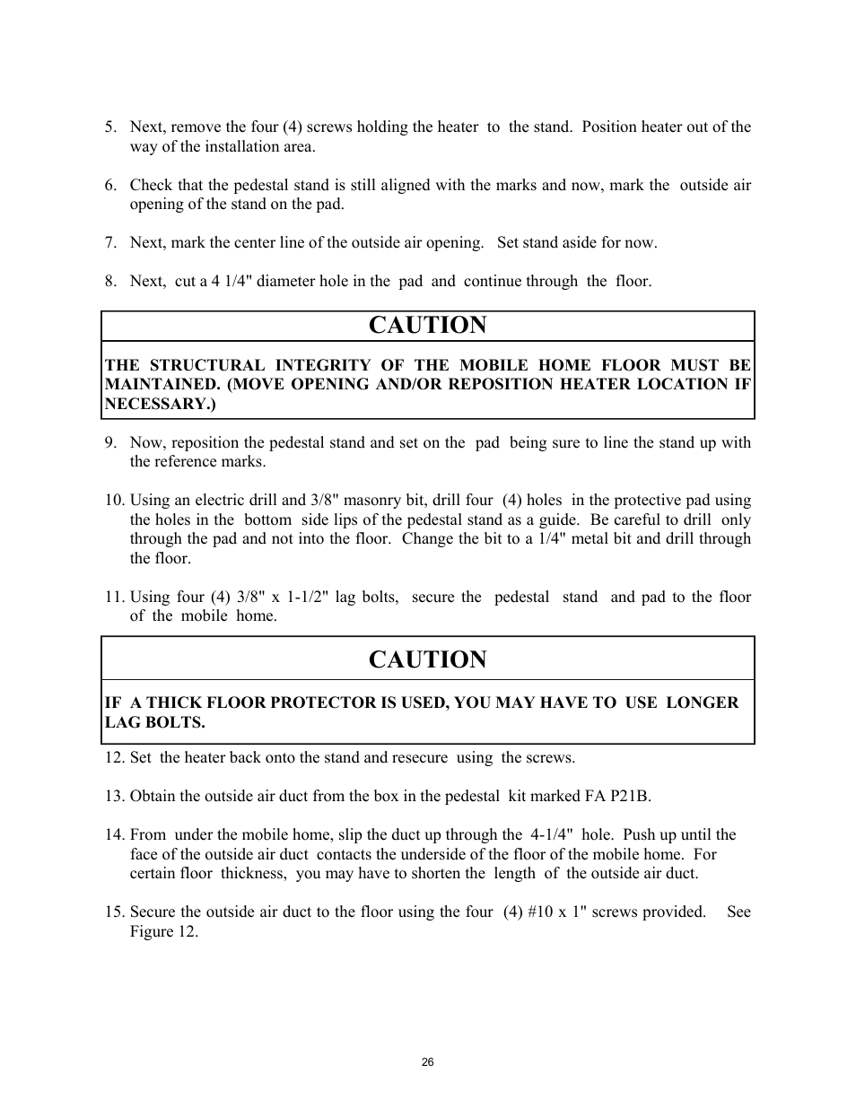 Caution | New Buck Corporation 85 User Manual | Page 28 / 39