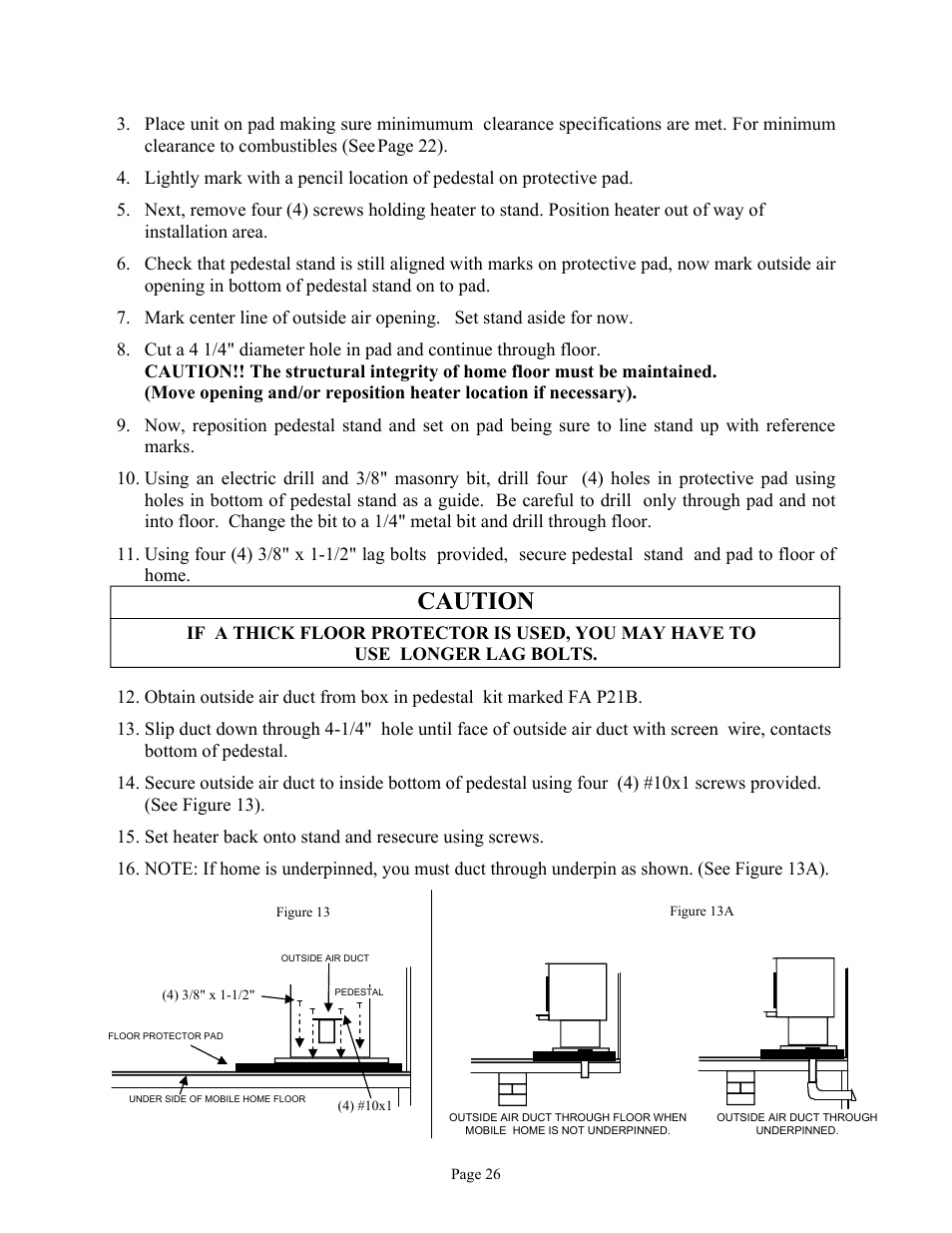 Caution, Page 22) | New Buck Corporation 81 User Manual | Page 28 / 39