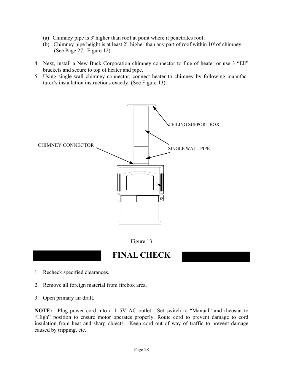 Final check | New Buck Corporation 81 User Manual | Page 30 / 39