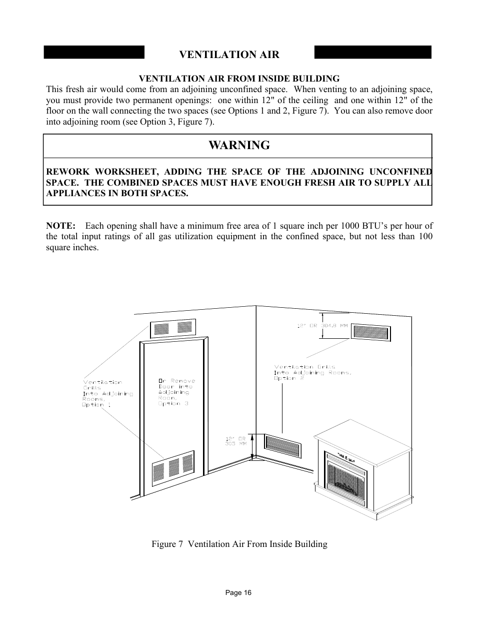 Warning | New Buck Corporation MODEL FP-327-ZC User Manual | Page 18 / 45
