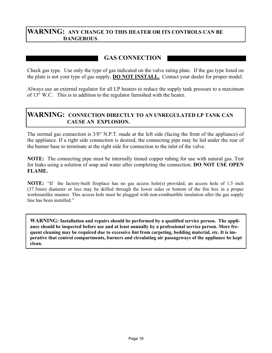 Warning | New Buck Corporation MODEL FP-327-ZC User Manual | Page 20 / 45