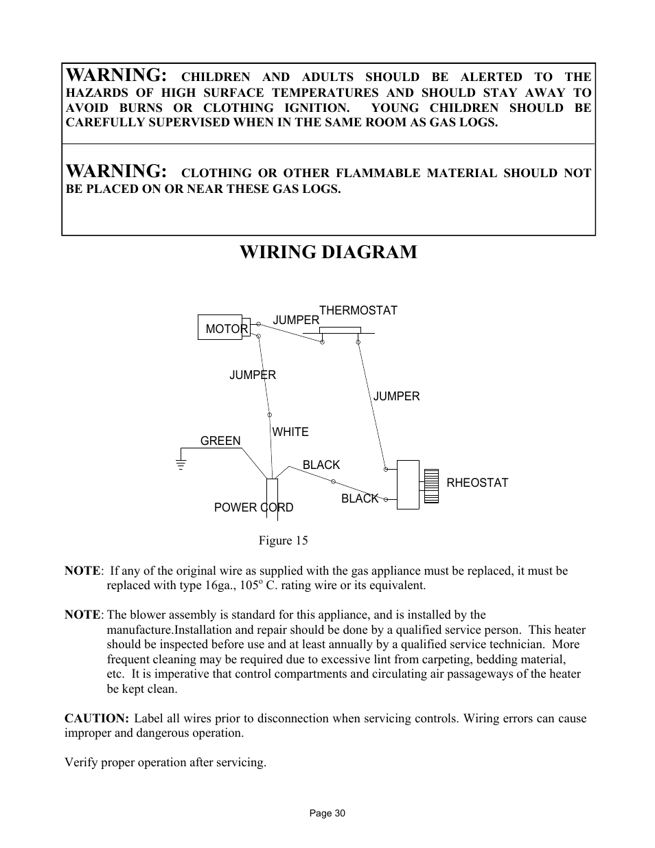 Warning, Wiring diagram | New Buck Corporation MODEL FP-327-ZC User Manual | Page 32 / 45